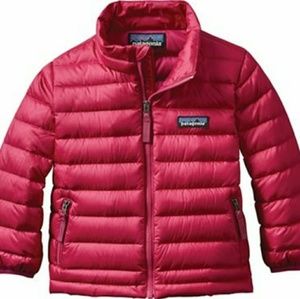 Patagonia Pink Down Sweater Jacket